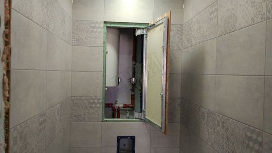 Люк под плитку Нажимной Секрет-Лайт 2 створки 750*300 Люк под плитку Нажимной Секрет-Лайт 2 створки 750*300