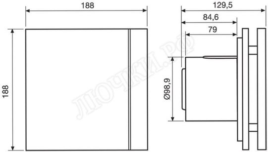 Вентилятор SILENT-100 CHZ DESIGN Вентилятор SILENT-100 CHZ DESIGN