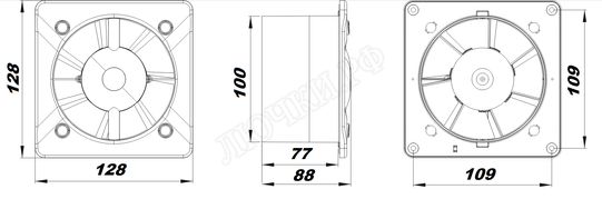Вытяжной вентилятор Awenta System+, Turbo, 100, KWT100M Вытяжной вентилятор Awenta System+, Turbo, 100, KWT100M