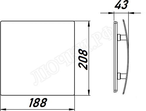 Вытяжной вентилятор Awenta System+, Turbo, 125, KWT125, PES125, Серебро, пластик Вытяжной вентилятор Awenta System+, Turbo, 125, KWT125, PES125, Серебро, пластик
